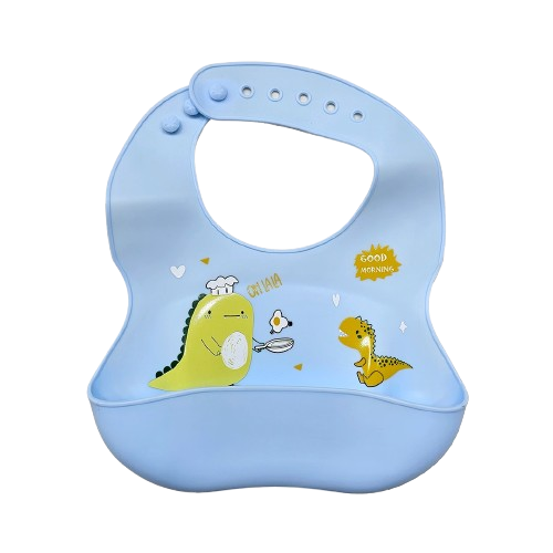 Bavoir en silicone - DINOSAURE