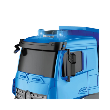 Camion-benne avec lumière et son - BLEU