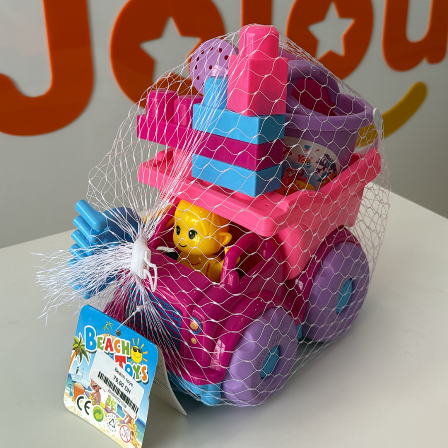 Camion de plage avec accessoires