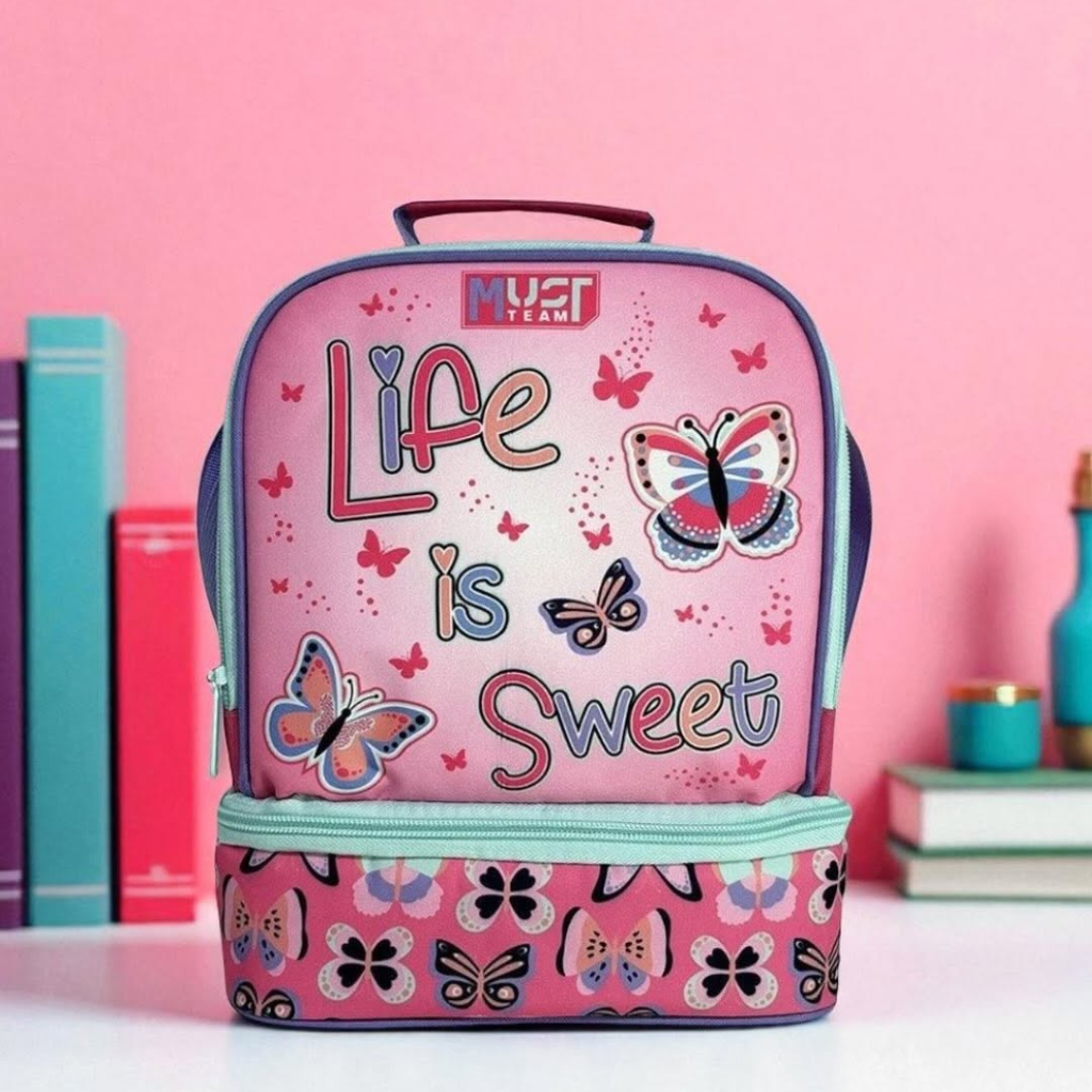 Sac à goûter isotherme "Life is Sweet" Papillons