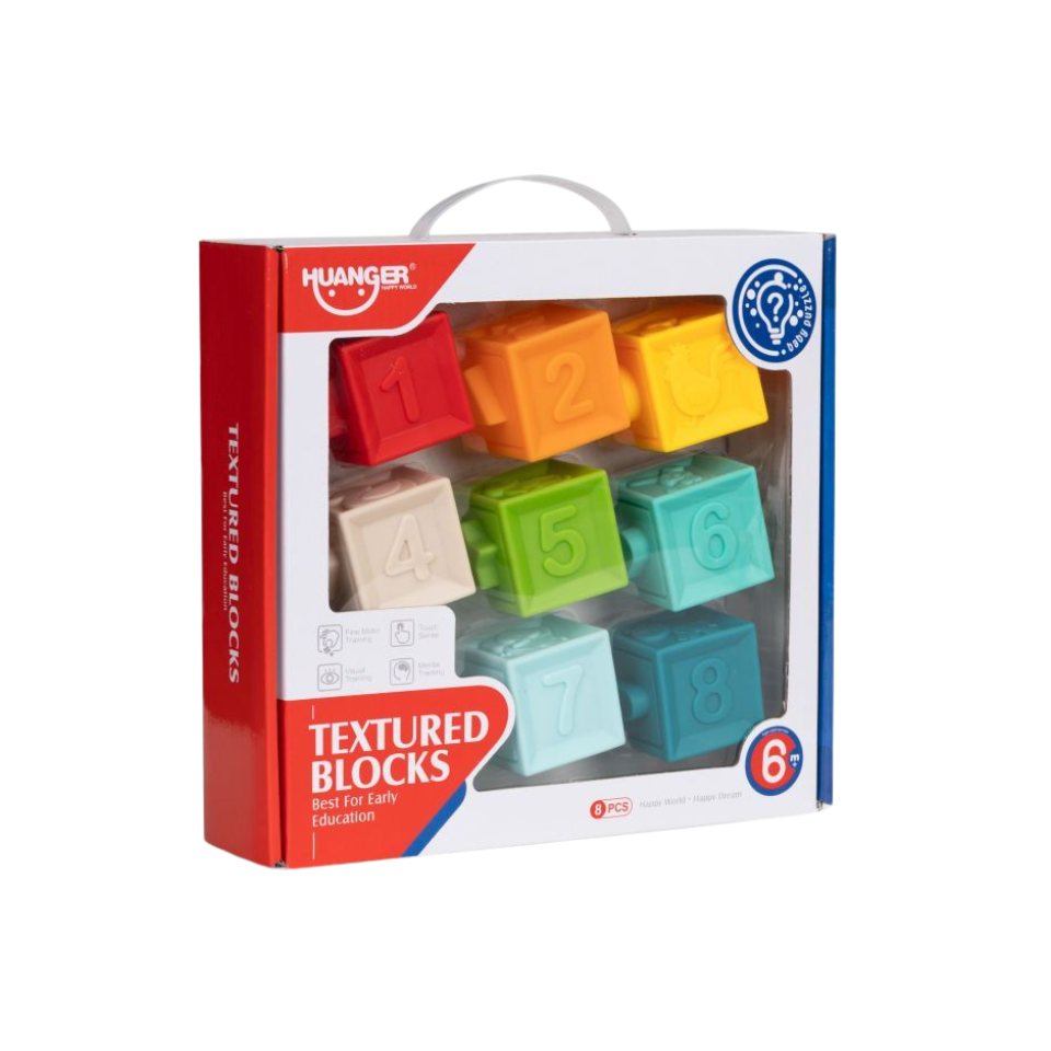 Coffret de 8 blocs texturés - HUANGER