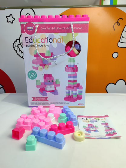 Blocs de construction multicolores - 120 pcs