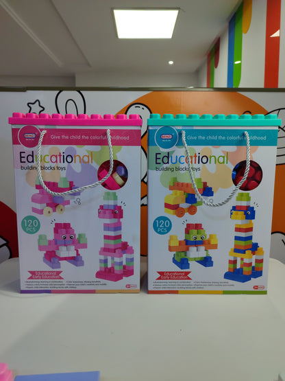 Blocs de construction multicolores - 120 pcs