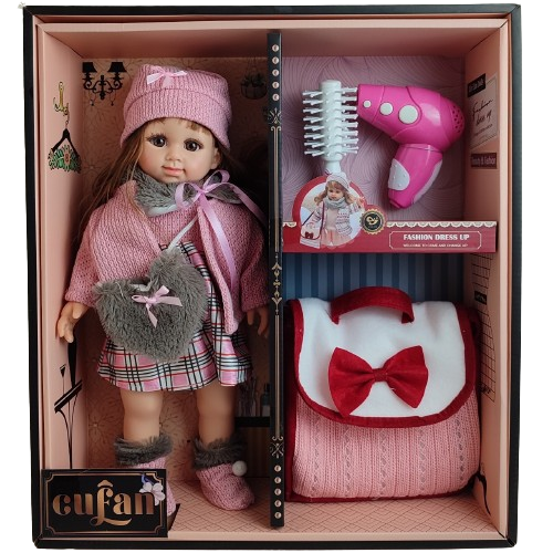 Coffret poupée + Sac à bandoulière + Accessoires - CUFAN