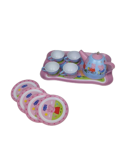 Dinette en métal 15 pcs - PEPPA PIG