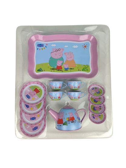 Dinette en métal 15 pcs - PEPPA PIG