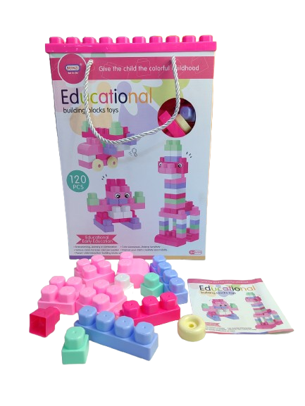 Blocs de construction multicolores - 120 pcs