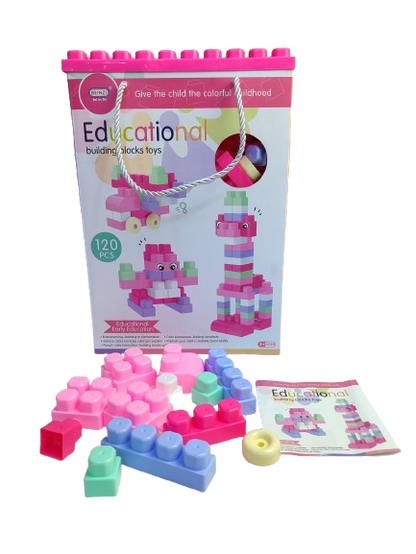 Blocs de construction multicolores - 120 pcs