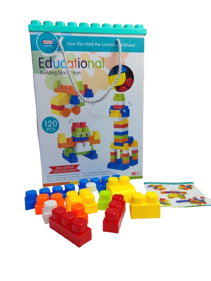 Blocs de construction multicolores - 120 pcs