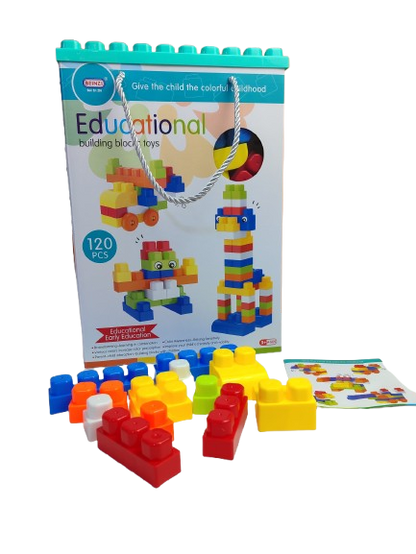 Blocs de construction multicolores - 120 pcs