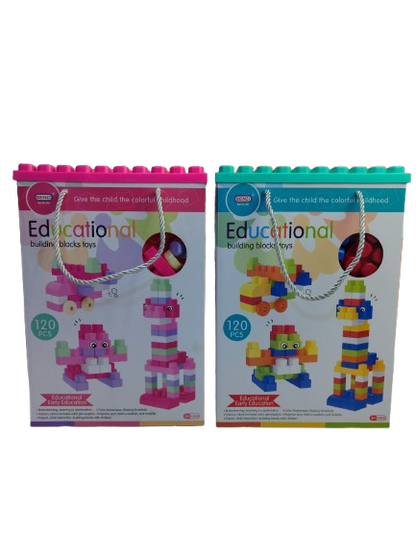 Blocs de construction multicolores - 120 pcs