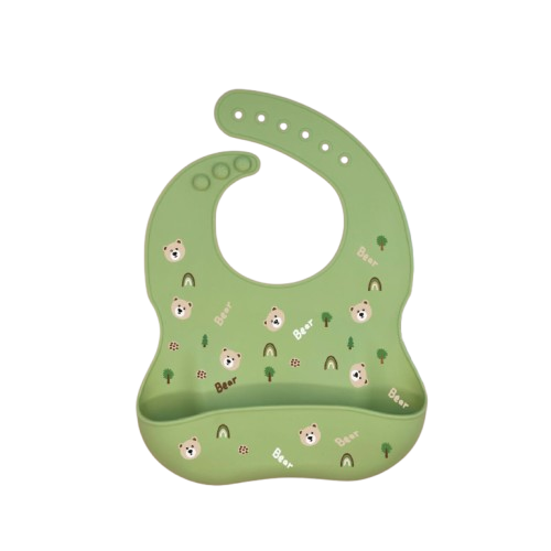 Bavoir en silicone - OURS