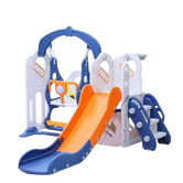 Aire de jeux 5 en 1 pour tout-petits avec toboggan et balançoire