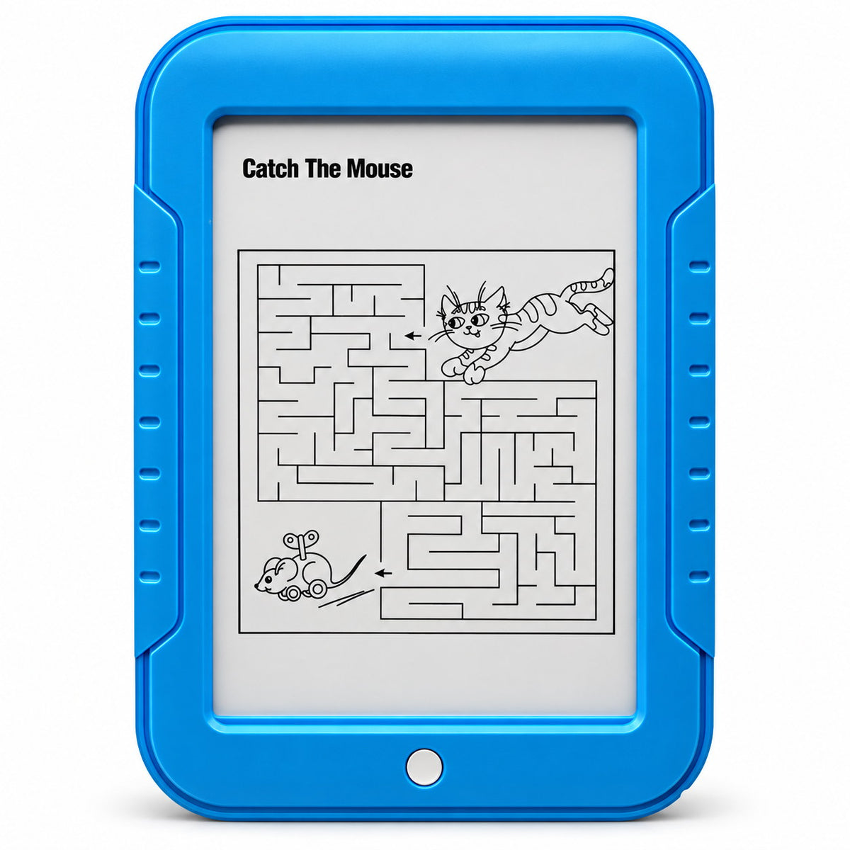 Ardoise lumineuse avec une fiche labyrinthe Catch The Mouse glissée sous l'écran