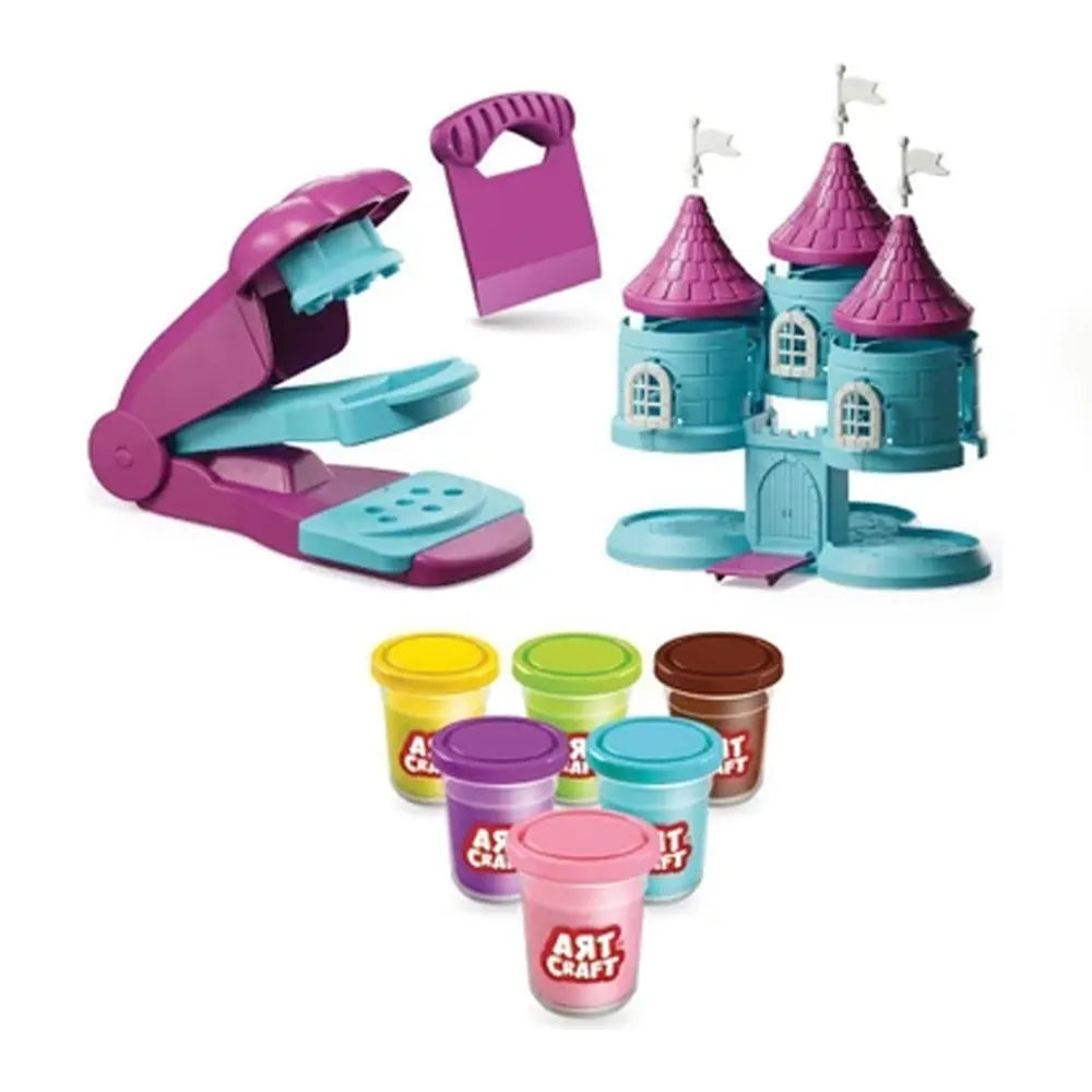 Tours de château turquoise et presse à pâte du coffret Art Craft Fairy Tale