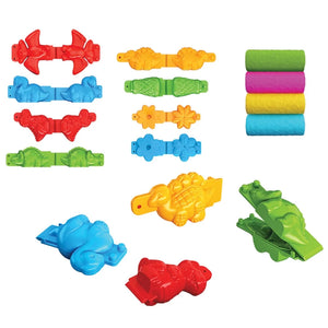 Moules dinosaures et pains de pâte à modeler colorés du coffret Art Craft Dinozor