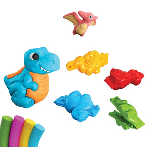 Dinosaures 3D en pâte à modeler réalisés avec le coffret Art Craft
