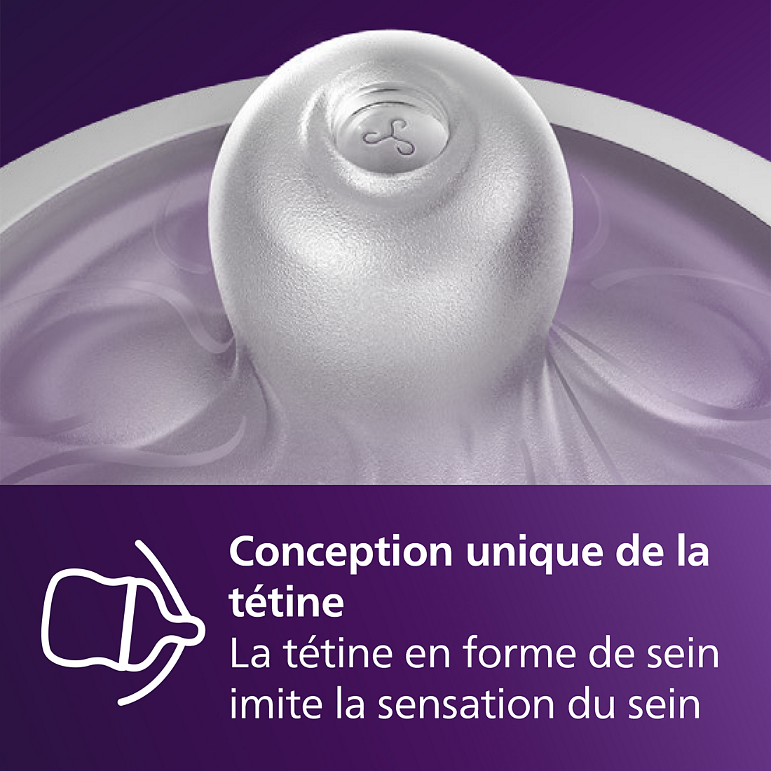 Tétine en forme de sein - conception unique