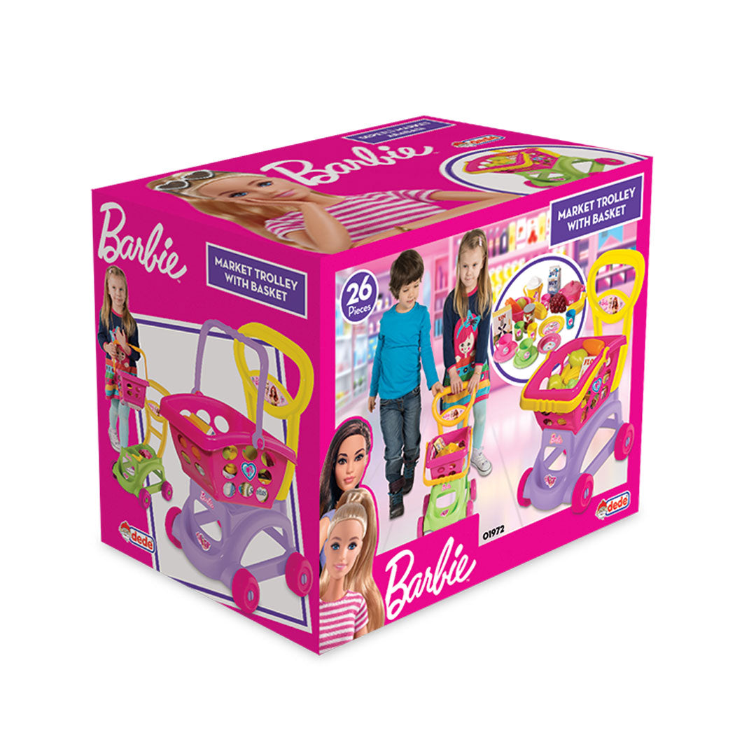 Boîte Barbie Market Trolley With Basket 26 pièces, Dede réf. 01972