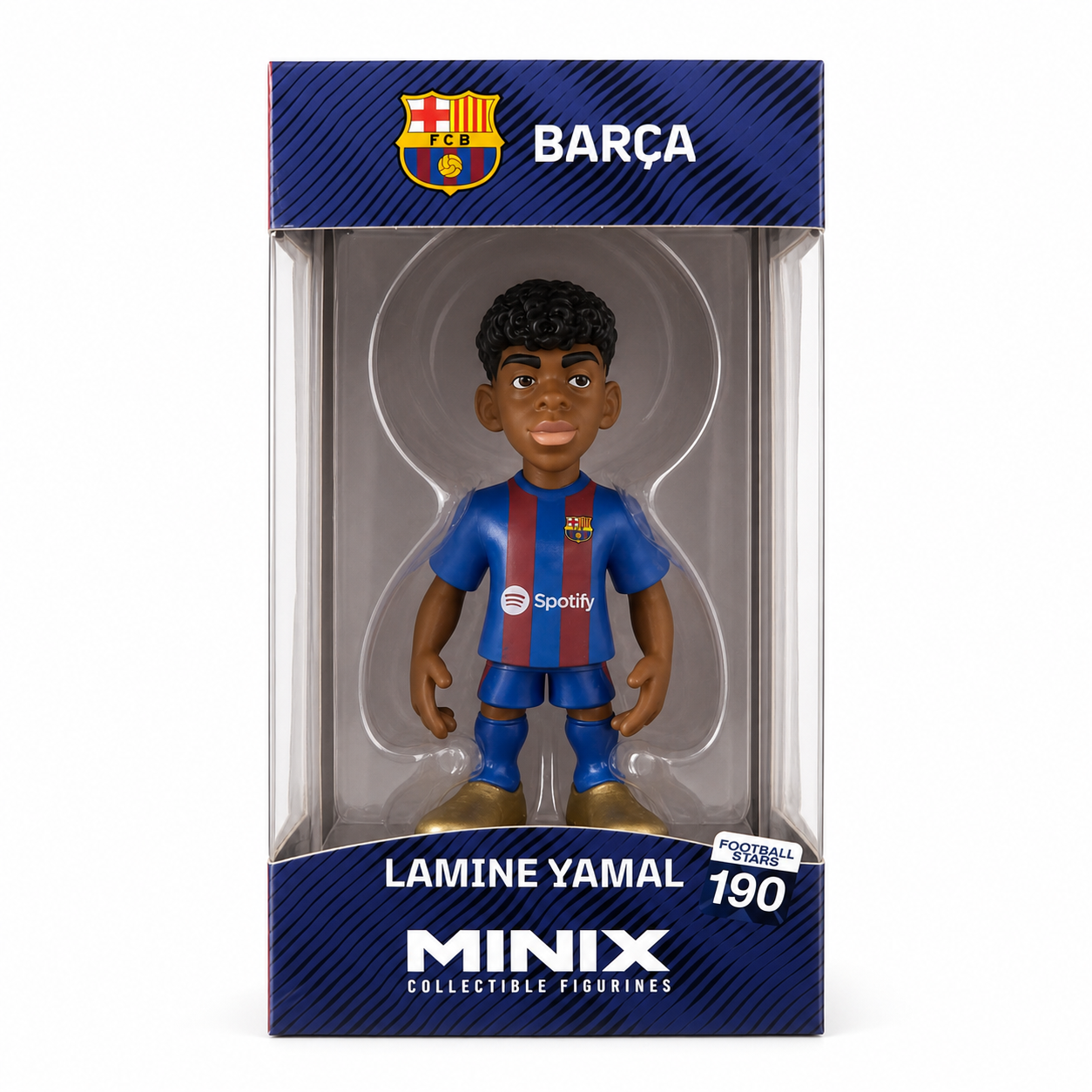 Figurine Minix Lamine Yamal FC Barcelone 12 cm en boîte vitrine, Football Stars 190