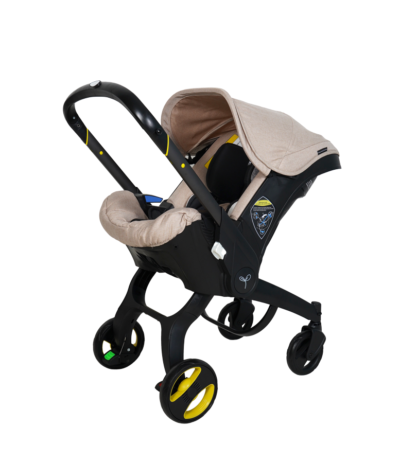 POUSSETTE SIEGE AUTO PLIABLE 2EN1 BEIGE MON BEBE JOJOUX