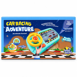 Boîte Car Racing Adventure, simulateur de conduite pour enfant dès 3 ans