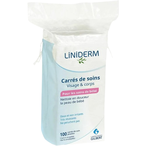 Gilbert carrés de soin visage et corps - 100 unités