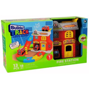 Boîte du coffret caserne de pompiers 13 pièces dès 18 mois