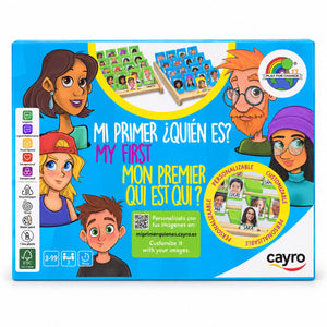 Boîte Cayro Mon premier Qui est qui ?, jeu en bois dès 3 ans, 2 joueurs