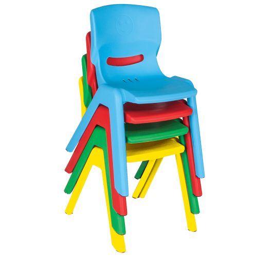 Chaise enfant Pilsan — 4 coloris empilés