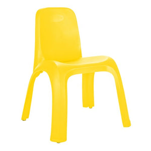 Chaise enfant Le P'tit Roi Pilsan jaune