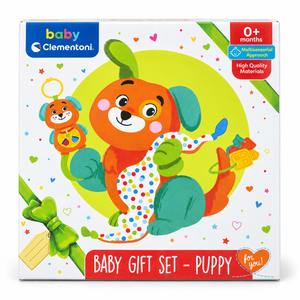 Boîte Baby Clementoni Baby Gift Set Puppy, coffret de naissance dès 0 mois