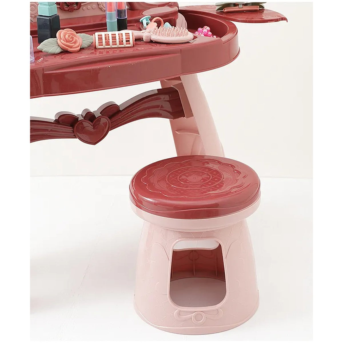 Tabouret rond assorti de la coiffeuse enfant