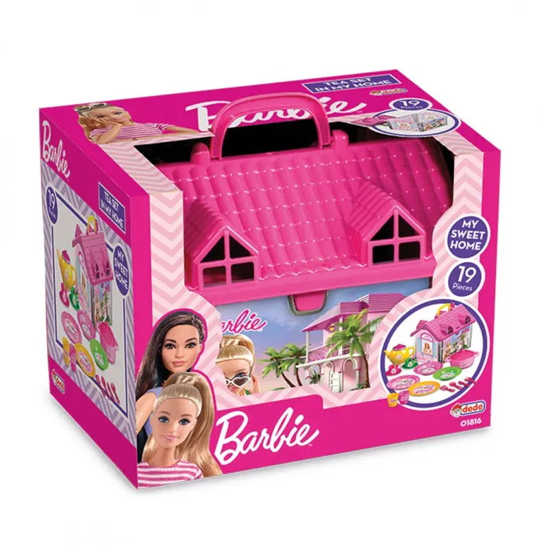 Boîte de la Maison de thé Barbie Dede My Sweet Home, 19 pièces, dès 3 ans
