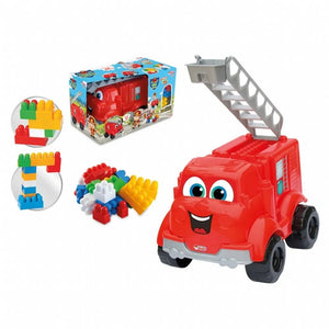 Camion de pompiers Dede Mon premier camion avec ses 30 blocs de construction colorés
