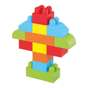 Avion construit avec les briques colorées Dede Multi Blocks