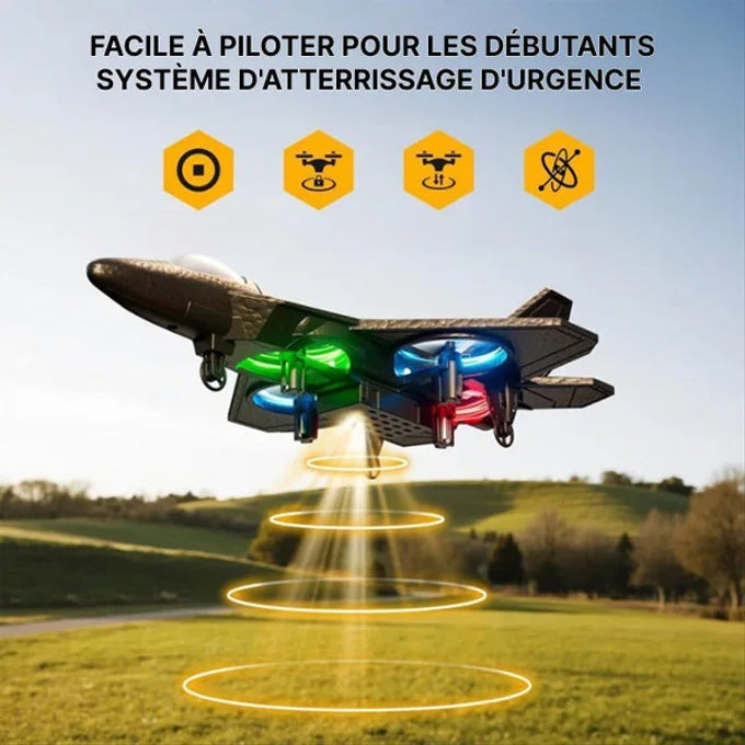 Facile à piloter pour les débutants, atterrissage d'urgence