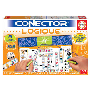 Boîte Educa Conector Logique, 8 fiches illustrées et 242 questions, 4-7 ans