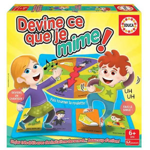 Boîte du jeu Educa Devine ce que je mime !, dès 6 ans