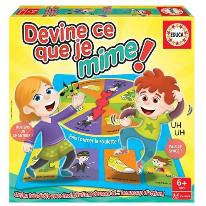 Boîte du jeu Educa Devine ce que je mime !, dès 6 ans