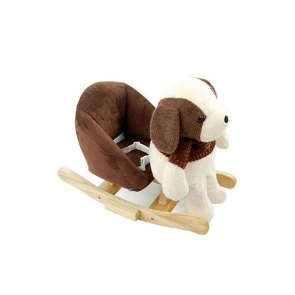 Chaise à bascule en peluche animaux