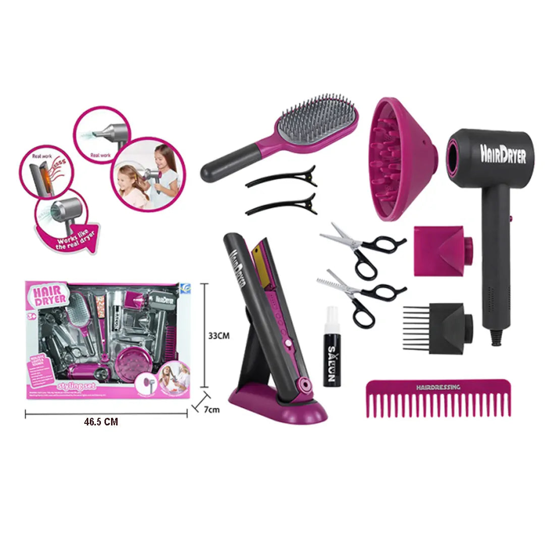 Kit de coiffeur pour enfant - 13 pcs