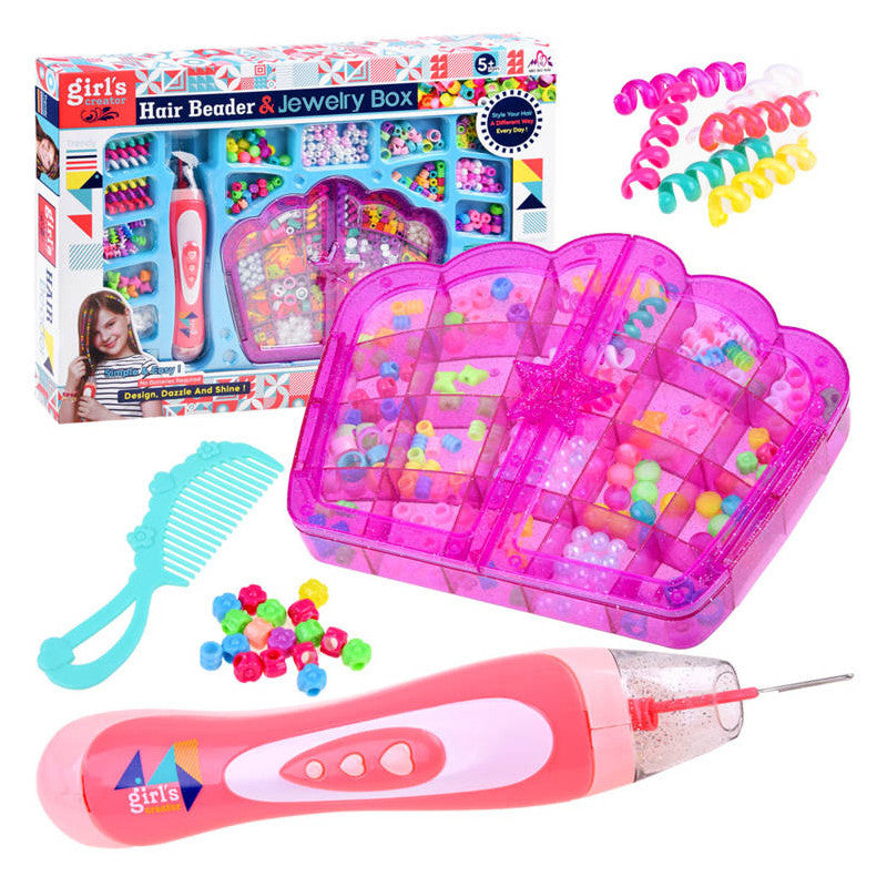 Coffret de perles pour cheveux
