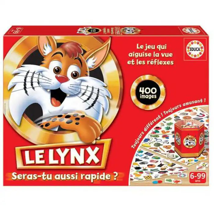 Boîte du jeu Le Lynx d'EDUCA, 400 images, de 6 à 99 ans