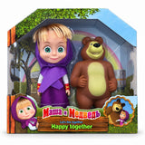 Coffret duo Macha en robe violette et grande figurine de l'ours Michka