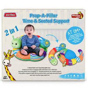 Emballage MEYING Prop-A-Pillar Time & Seated Support 2 en 1, dès 0 mois, avec bébé assis dans le coussin