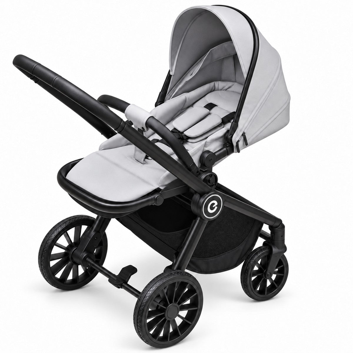 monbébé BST380 gris clair, assise retournée face aux parents