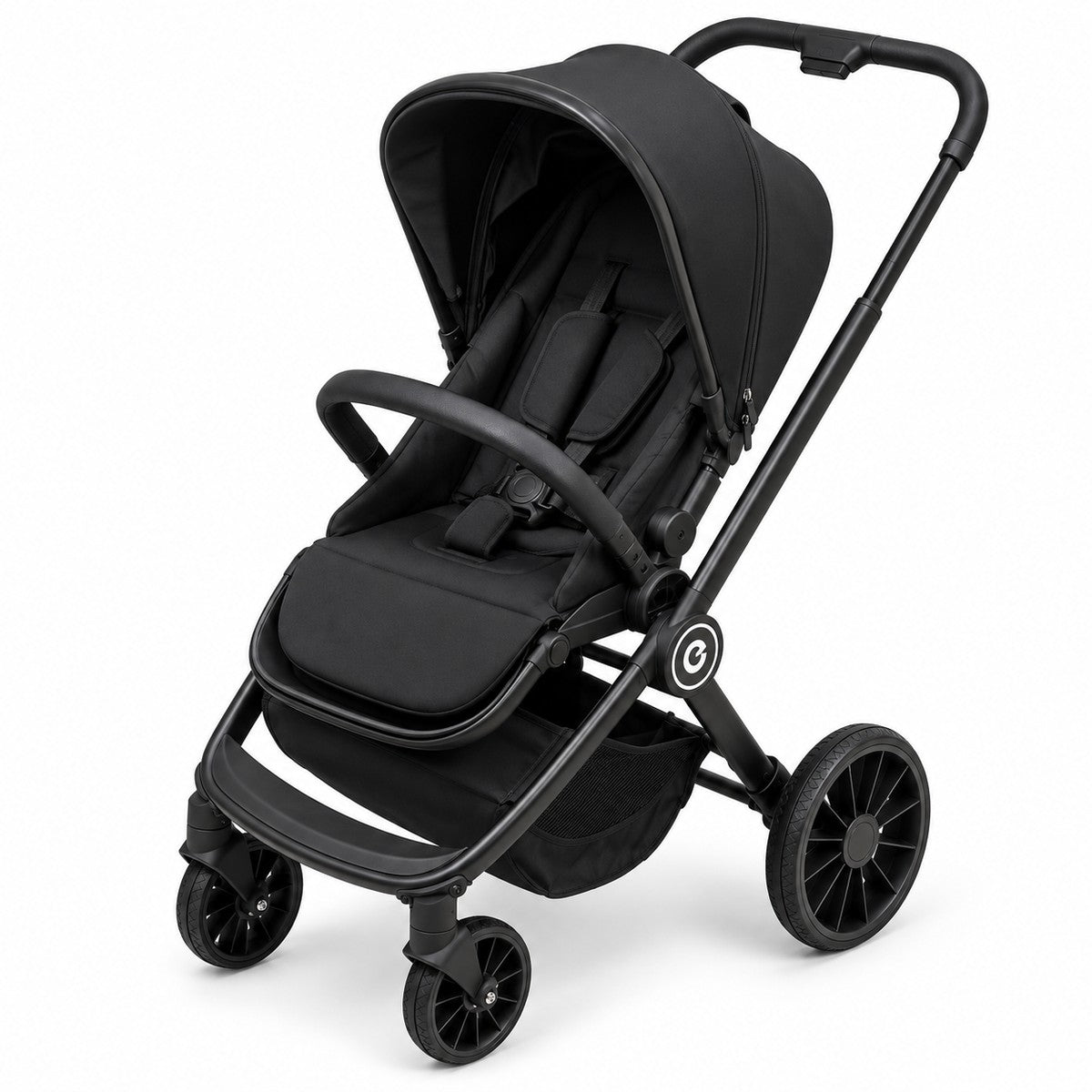 monbébé BST380 noir, assise face à la route