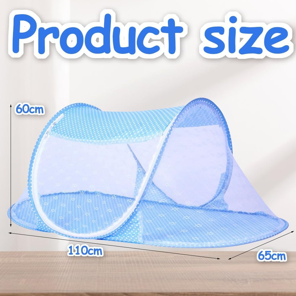 Dimensions de la moustiquaire bébé pop-up : 110 x 65 x 60 cm