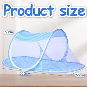 Dimensions de la moustiquaire bébé pop-up : 110 x 65 x 60 cm